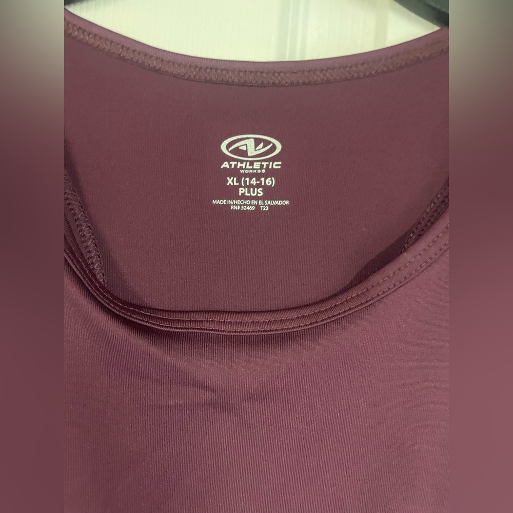 Athletic Works Purple‎ Racerback Dress XL Plus 14/16 NWT Activewear - Picture 2 of 4